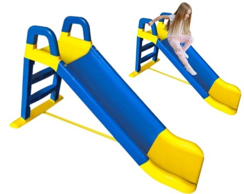 Zjeżdżalnia ogrodowa 140 cm niebiesko-żółta #G2