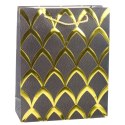Torba Prezentowa Elegancka Złote Zdobienia 32 x 26 x 12 cm