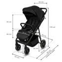 ENZO Kidwell wózek spacerowy do 22 kg - Black