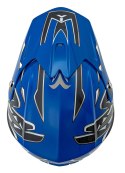 Kask Motocyklowy Enduro Niebieski S