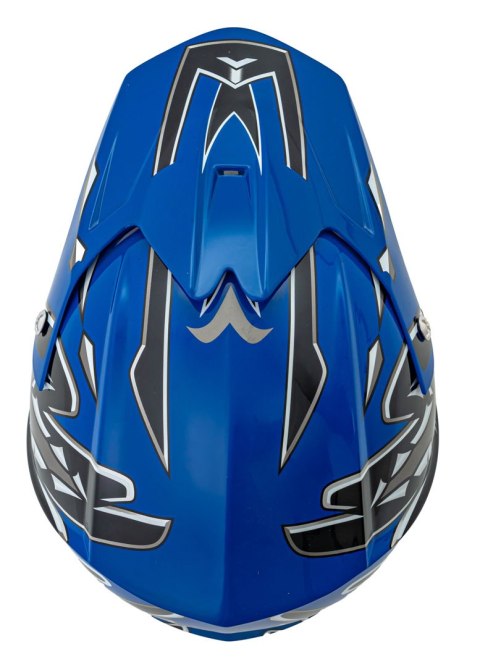 Kask Motocyklowy Enduro Niebieski S