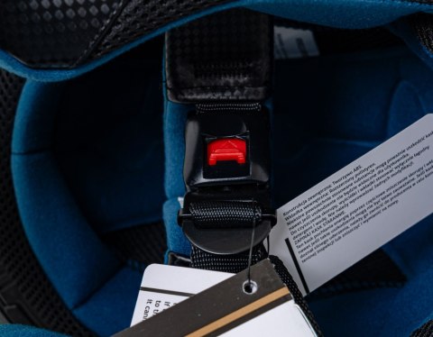 Kask Motocyklowy Enduro Niebieski S