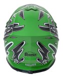Kask Motocyklowy Enduro Zielony M