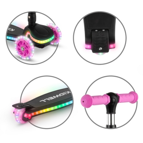 LUMO Kidwell hulajnoga balansowa 3-8 lat do 50 kg - Pink