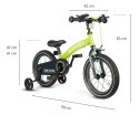 Qplay Rowerek Dziecięcy - Rowerek Biegowy Miniby 14 cali Green