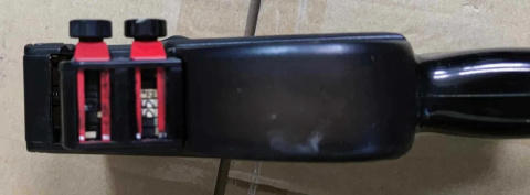 Metkownica Blitz C17 dwurzędowa + 4 wałki tuszujące - używana