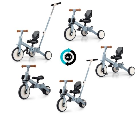 Milly Mally Rowerek 5w1 Optimus Max Denim