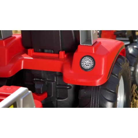 FALK Traktor Mc Cormick Czerwony na Pedały z Przyczepką od 3 Lat