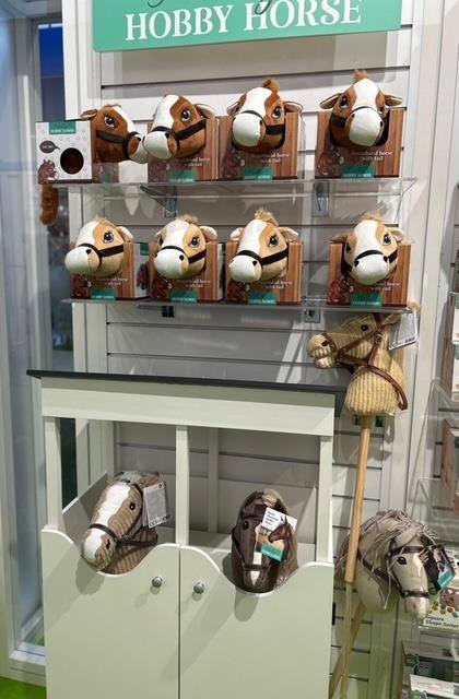 Holly Hobby Horse koń LUX na kiju dźwięk 80cmBeige