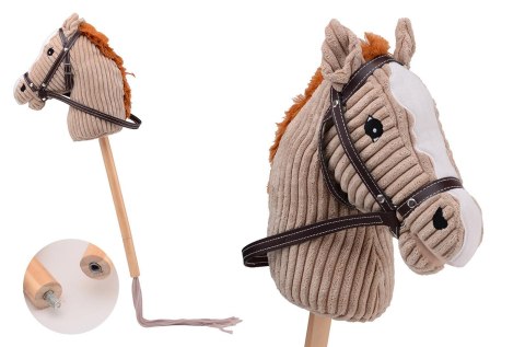 Holly Hobby Horse koń LUX na kiju dźwięk 80cmTaupe
