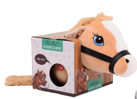Holly Hobby Horse koń na pasku z ogonem beige