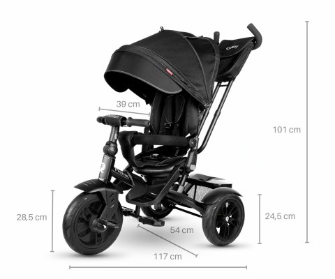 MILLY MALLY 4103 Qplay Rowerek trójkołowy Premium Black