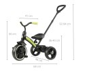 MILLY MALLY 5787 Qplay Rowerek trójkołowy Elite Plus new green