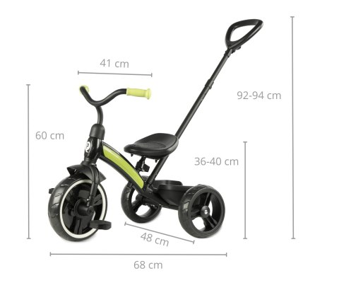 MILLY MALLY 5787 Qplay Rowerek trójkołowy Elite Plus new green