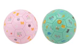 Piłka z imitacji skóry Safari pink Happy World