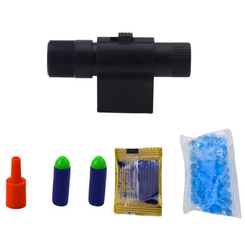 Pistolet Na Kulki Wodne Strzałki Piankowe Laser Czarny