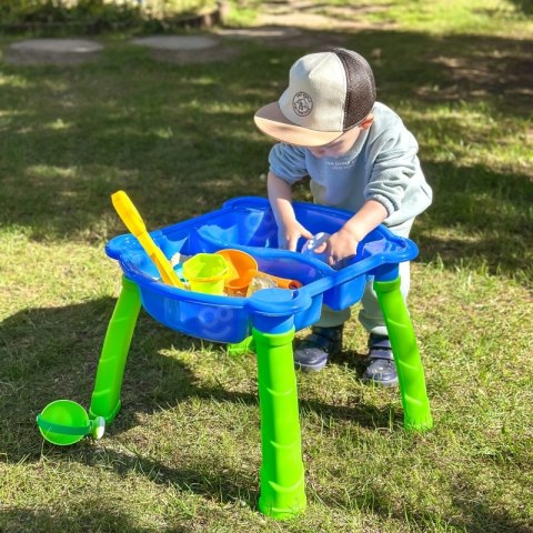 WOOPIE Stolik Wodny 2w1 Piaskownica 9 akc.