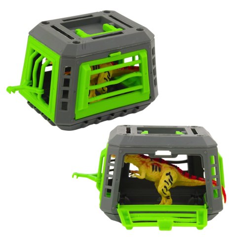 Zestaw Samochód Terenowy Klatka Z Dinozaurem T-Rex