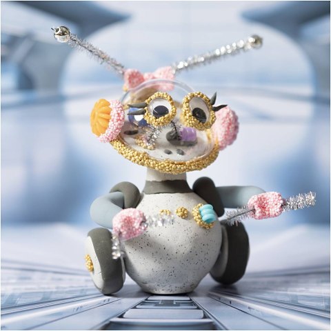 Zestaw do modelowania Robot Szaro-Różowy