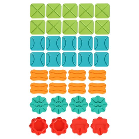 Gra logiczna planszowa labirynt tor przeszkód 56 el.