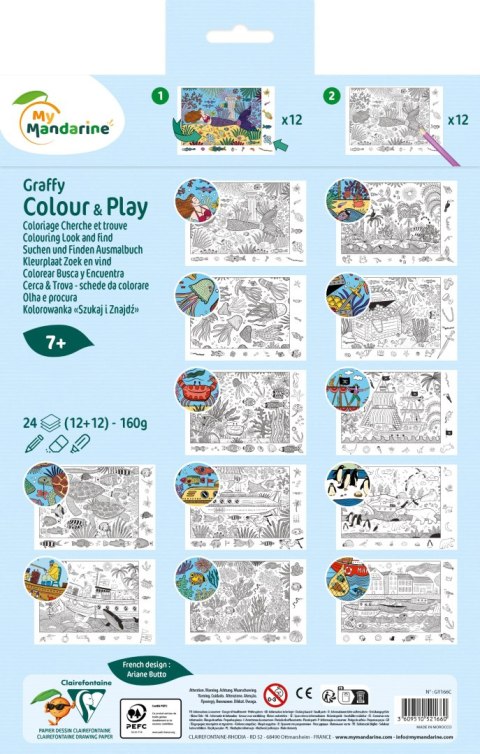 Kolorowanki A4 Szukaj i znajdź - Morze