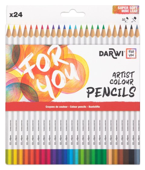 Kredki ołówkowe Darwi 24 kolory