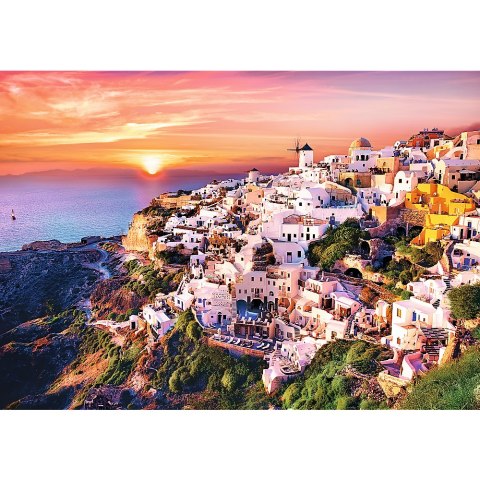 Puzzle - 1000 - Zachód słońca nad Santorini - Trefl 10435