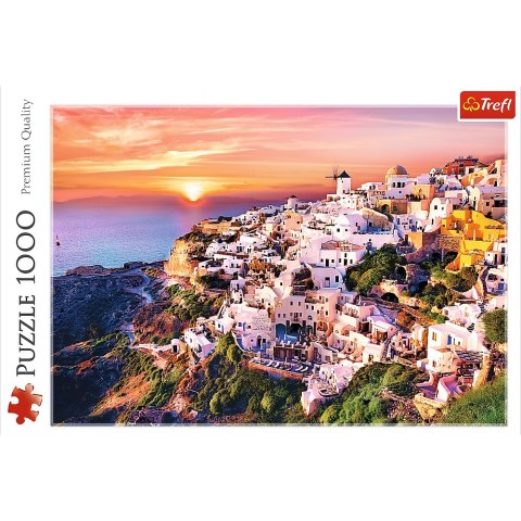 Puzzle - 1000 - Zachód słońca nad Santorini - Trefl 10435