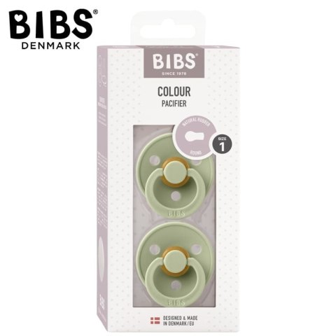 BIBS 110281 Smoczek uspokajający DUO COLOURS SAGE S