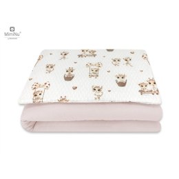 KIECZMERSKI Pościel C-2 100x135 cm MIMINU DESIGN Żyrafki beżowo-różowe bawełna 100%