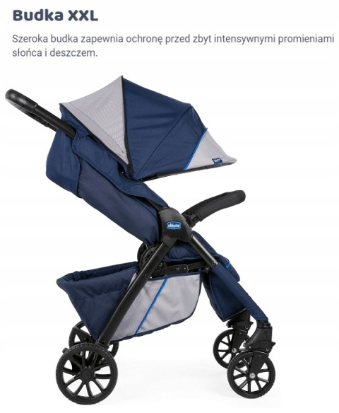 KWIK.ONE Wózek spacerowy CHICCO 7,4kg Jet Black