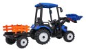 Pojazd MEGA Traktor D68 Z Przyczepką Niebieski