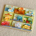 TOOKY TOY Labirynt Drewniany Pojazdy Układanka