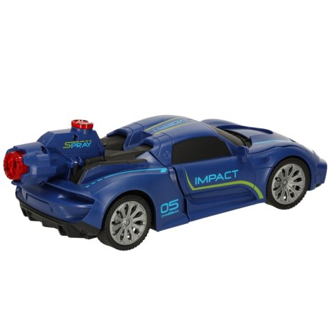 Samochód zdalnie sterowany Transformer Revolt TRANSFORMING ROBOT RACER niebieski