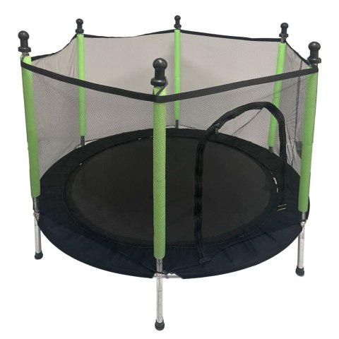 Trampolina do domu ogrodu dla dzieci siatka piłki 140cm 55inch zielona