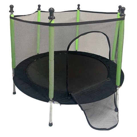 Trampolina do domu ogrodu dla dzieci siatka piłki 140cm 55inch zielona