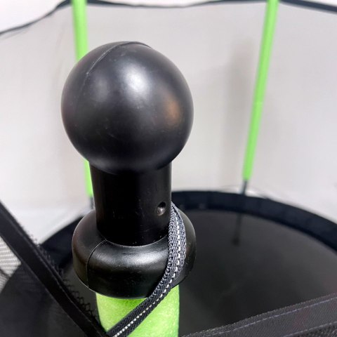 Trampolina do domu ogrodu dla dzieci siatka piłki 140cm 55inch zielona