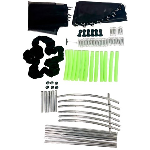 Trampolina do domu ogrodu dla dzieci siatka piłki 140cm 55inch zielona