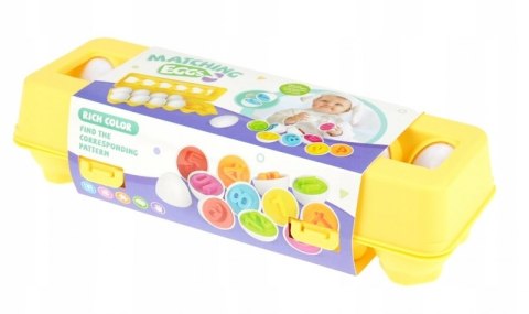 Układanka Jajka Dopasuj Cyferki Klocki Sorter #G2