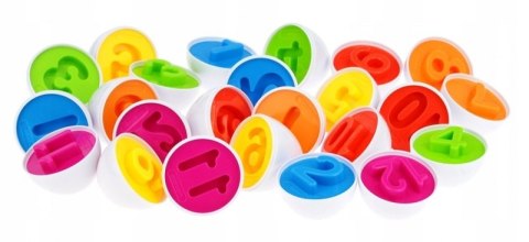 Układanka Jajka Dopasuj Cyferki Klocki Sorter #G2