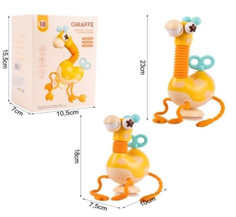 Żyrafka Sensoryczna Silikonowa Zręcznościowa Gryzak #G2