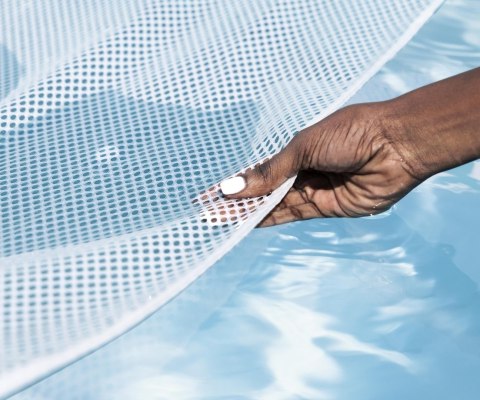 BESTWAY 43839 Fotel - leżak siatkowy do pływania Miętowe kwiaty 1,45x87