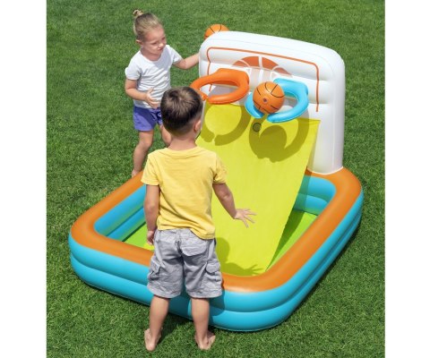 BESTWAY 52728 Basen dmuchany wielofunkcyjny z piłeczkamu Koszykówka, piłeczki i piłka nożna 1,20x1,07m