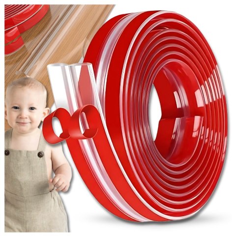 BEZBARWNA TAŚMA ZABEZPIECZAJĄCA KANTY MEBLI LISTWA NA ROGI OSŁONA KRAWĘDZI NICEKIDS 3m