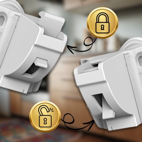 BLOKADA MAGNETYCZNA DO SZAFEK NICEKIDS MAGNETYCZNE ZABEZPIECZENIE SZAFEK SZUFLAD