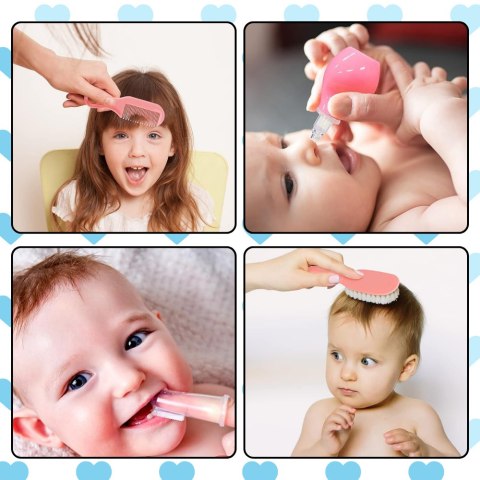 DUŻY ZESTAW KOSMETYCZNY PIELĘGNACYJNY DLA DZIECI NIEMOWLĄT + ETUI NICEkids RÓŻOWY