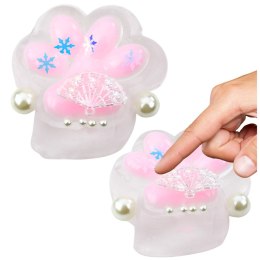 Gniotek Kocia Łapka Antystresowa Sensoryczna Squishy Ozdoby Przeźroczysta