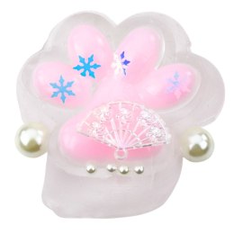 Gniotek Kocia Łapka Antystresowa Sensoryczna Squishy Ozdoby Przeźroczysta