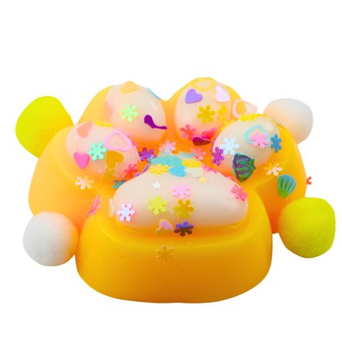 Gniotek Kocia Łapka Antystresowa Sensoryczna Squishy Żółta
