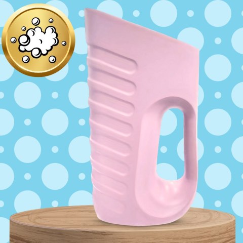 KUBEK DO MYCIA GŁOWY SPŁUKIWANIA WŁOSÓW NICEkids MIĘKKI DUŻY RÓŻOWY